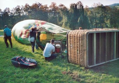 Gonflement du ballon